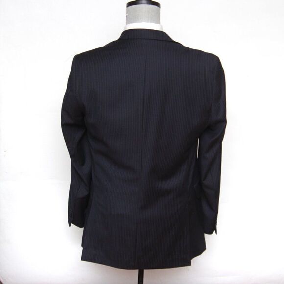 Tommy Hilfiger Mens 2-Bttn Blazer Sport Coat Jacket Navy Striped 40L E081251 - Picture 8 of 15